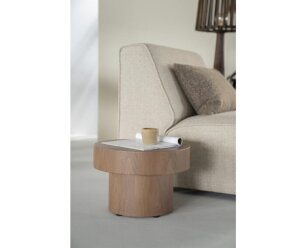 Bijzettafel Bobbie 45x45cm - bruin | Eleonora