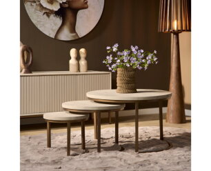 Salontafel Madison Sand | 70 cm | set van 3