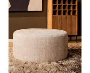 My Sofa Hocker | Rond | 80 cm | Cremona 02 |  Beige