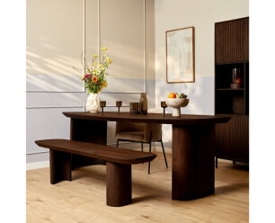 Eetkamerbank Maré Brown | 180 cm