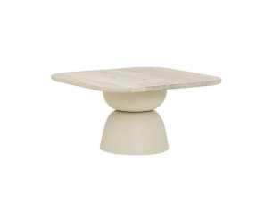 Barza coffeetable 80x80x42 KD off white