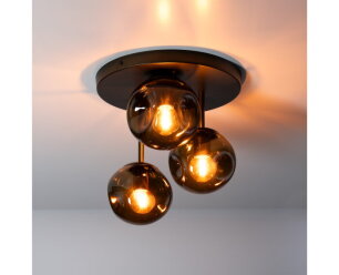Plafondlamp Stellar 3L - Sienna bruin