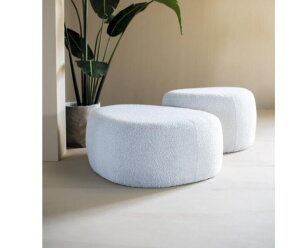 Poef Liby groot - beige copenhagen | Eleonora