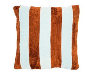 Stripey 45x45cm - light blue / caramel | BY-BOO