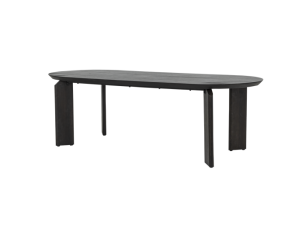 Tower Living Allure Eettafel ovaal eiken donkerbruin 240x100x76 cm - espresso