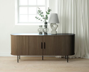 Dressoir Nola eikenhout 180 cm - Bruin