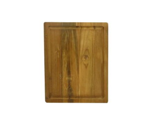 Snijplank naturel met groef - 40x30x3 - Naturel - Oud Teakhout