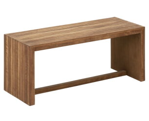 DTP home Lagoon bijzettafel rechthoekig teakhout naturel - 95 x 35 x 38 cm