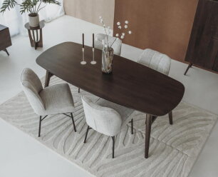 Aura Eetkamertafel espresso 200 cm