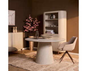 Ronde eettafel Solana  Zand Mangohout 150 cm