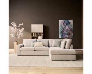 MySofa Jesse | 2,5 zits + Ottomane Rechts | Beige