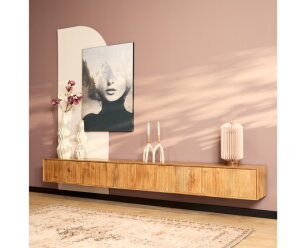 Zwevend tv meubel Madison Naturel | 280 cm