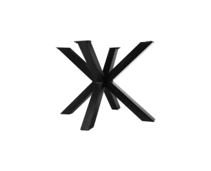 Onderstel Oakland - 3D-Model - 100x80x72 - Gepoedercoat zwart - Metaal