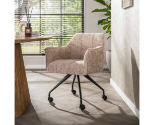 Armstoel wieltjes Raster VPE2 - Rich zandkleur