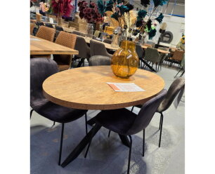 Eettafel Sophie HPL mangohout ovaal 160x90 cm - Naturel