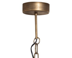 Polished Hanglamp Metaal Antique Brass - BePureHome
