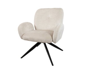 Bobby draaifauteuil 360 - Perfect Harmony - Ivory 02 - Unique Collection