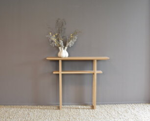 Haltafel Mila massief eiken 138 cm - Naturel | BY-OLAF