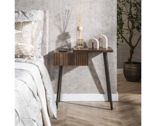 Nachtkastje rechts Carve - Massief acacia drift brown