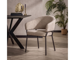 Eetkamerstoel Lune - Movie 12 Taupe - japandi - 61x62x80 cm