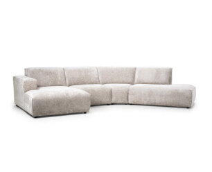 Modulaire Hoekbank Elise – Designbank Hotel Chique - Stof Trenza Taupe - 350x200 cm - SEVN