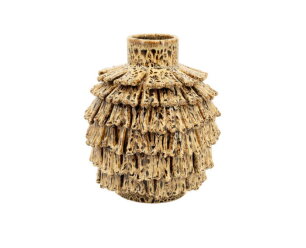 Vase Frappe small - bruin | BY-BOO