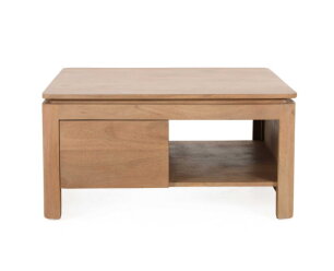 Vierkante Salontafel Dallas Naturel Mangohout 80 cm