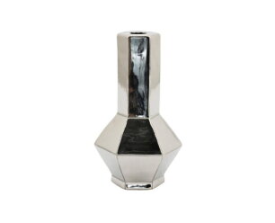 Candle holder Axis large - silver | BY-BOO