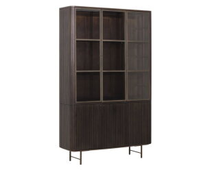 Showcase Maroon, 2x3 doors,210x130x40 cm, mahogany