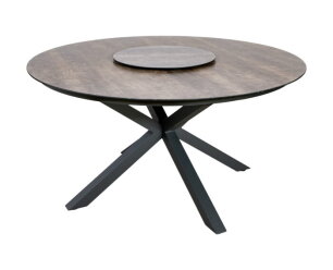 Tuintafel Belmonde rond keramiek &Oslash;145 cm - Naturel