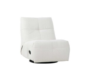 Starfurn Relaxfauteuil Lazy - pixie Off White - Draaibaar & verstelbaar - 82x103x96 cm