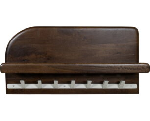 Bonaire kapstok 60 met plankje en 7 haken - Welcome Home Collection