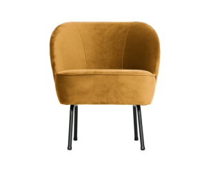 Fauteuil Vogue Fluweel Mosterd | BePureHome