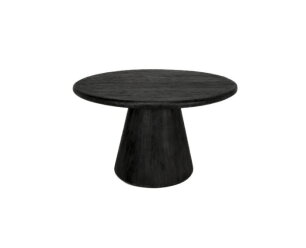 Asti Eetkamertafel rond zwart 130 cm