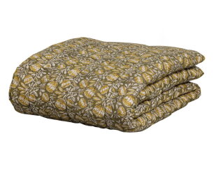 Bloom Quilt/plaid Print Hand Gequilt Groen/bruin 220x265cm - BePureHome