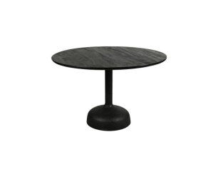 Elba Eetkamertafel zwart rond 120 cm