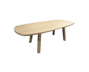 Turku eetkamertafel uitschuifbaar 160/220, deens ovaal, Natural Oak - Oak Collection