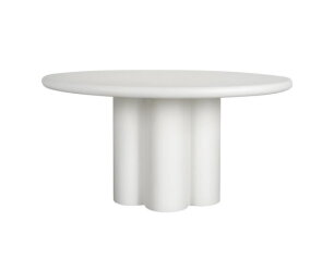 Melzo Eetkamertafel rond wit 130 cm