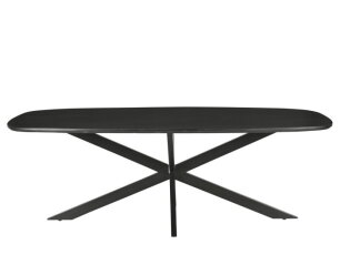 Eettafel Jesper Deens ovaal 210cm | Zwart