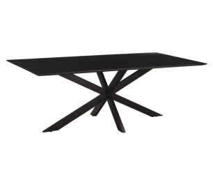 Oslo Spider Black Acasia 220 cm | Livingfurn