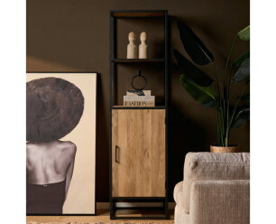 Boekenkast Dakota 1 deur | 55 cm