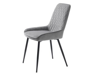 MILTON CHAIR GREY VELVET