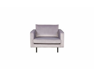 Fauteuil Rodeo Velvet Lichtgrijs 105cm |BePure 800541-L| Meubelplaats