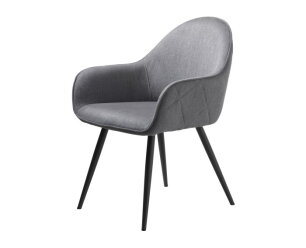 MINTO ARMCHAIR GREY FABRIC