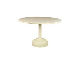 Elba Eetkamertafel gebroken wit rond 120 cm