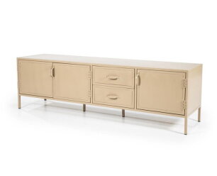 TV meubel Industrieel  3drsladen 185x47cm - zand | Eleonora