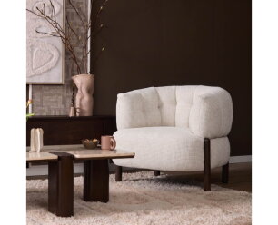 Fauteuil Feda Beige