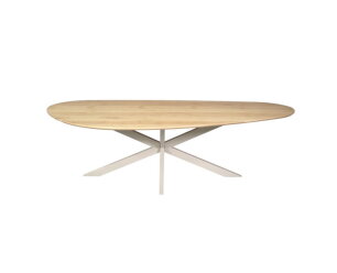 Eiken eettafel Cloud | 240 cm | Naturel | Poot Sand