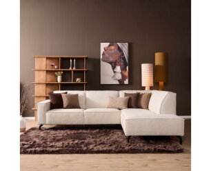 MySofa Floris Hoekbank Baltimore Beige 2,5 zits+Divan Rechts