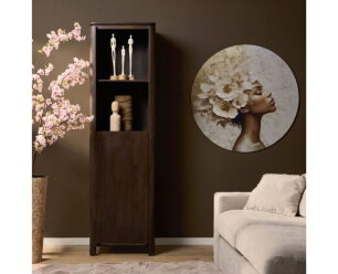 Boekenkast Dallas Bruin Mangohout 55 cm